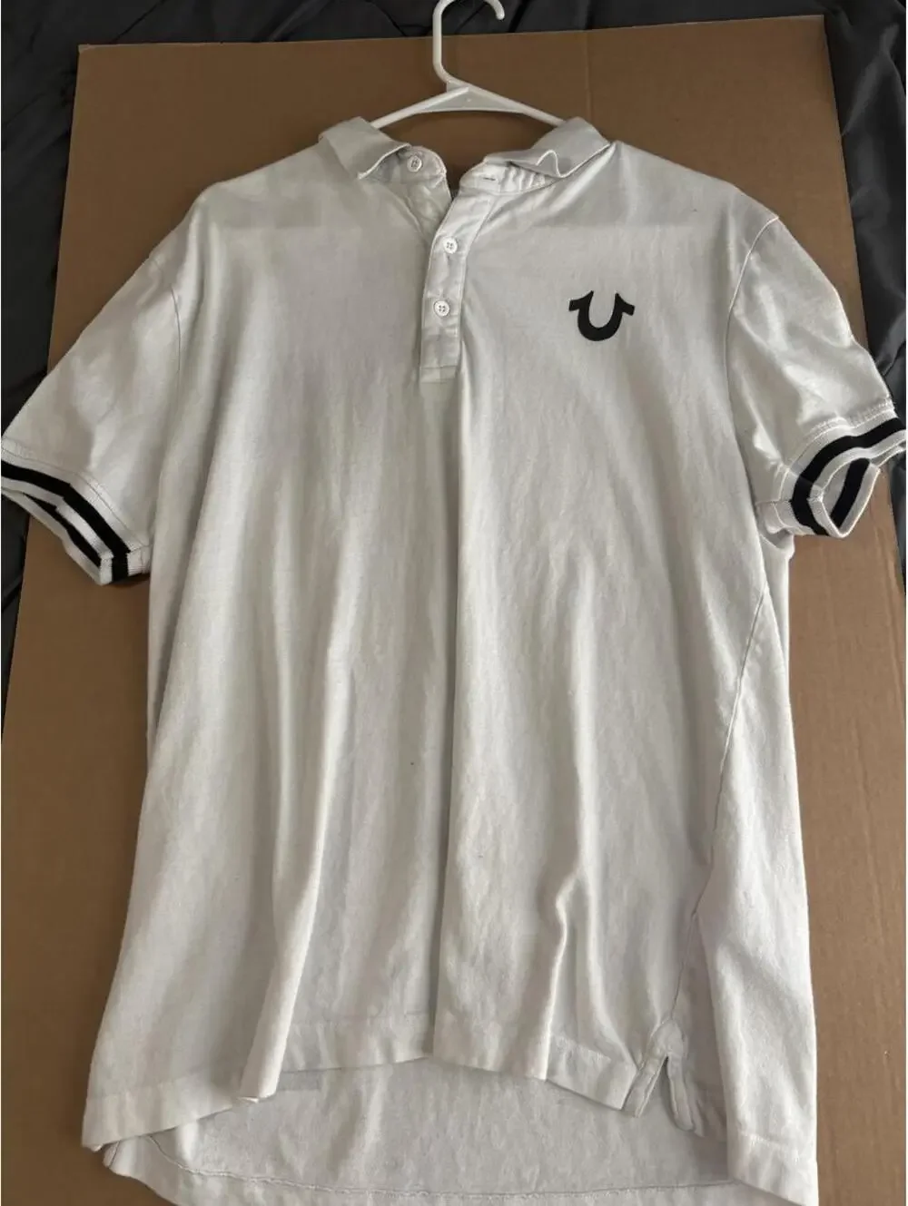 True Religion Men's White Polo-shirt